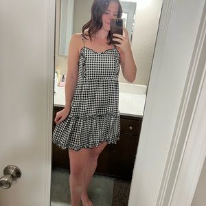 Black and White Checkered Sundress